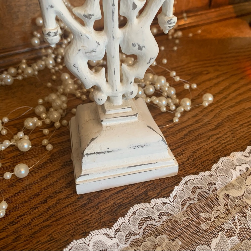 Shabby Chic Candle holder. - Picture 2 of 7